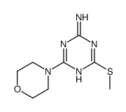 2-AMINO-4-(METHYLTHIO)-6-MORPHOLINO-1,3,5-TRIAZINE structure