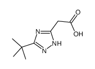 2-(3-tert-butyl-1H-1,2,4-triazol-5-yl)acetic acid结构式