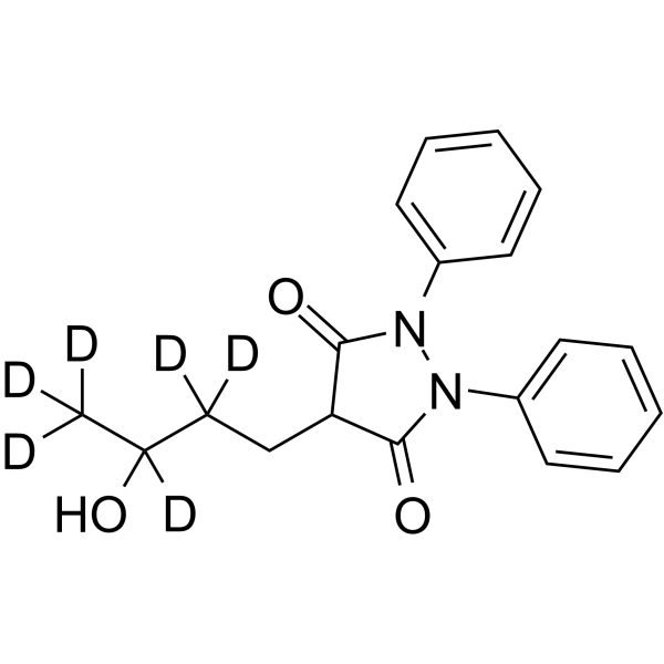 γ-Hydroxy phenylbutazone-d6结构式