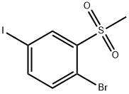 2-Bromo-5-iodophenyl methyl sulphone structure