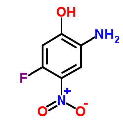 2-Amino-5-fluoro-4-nitro-phenol Structure