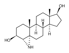 4α,5α-Imino-androstan-diol-(3β,17β)结构式