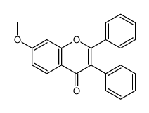 7-Methoxy-2,3-diphenyl-4H-chromen-4-one结构式
