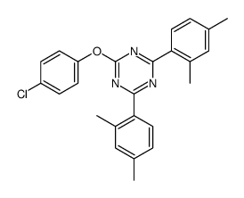 2-(4-chlorophenoxy)-4,6-bis(2,4-dimethylphenyl)-1,3,5-triazine结构式