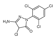 5-amino-4-chloro-2-(2,4,6-trichloro-phenyl)-1,2-dihydro-pyrazol-3-one结构式
