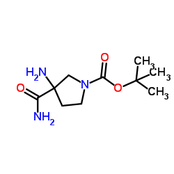 2-Methyl-2-propanyl 3-amino-3-carbamoyl-1-pyrrolidinecarboxylate picture