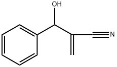 Benzenepropanenitrile, β-hydroxy-α-methylene- Structure