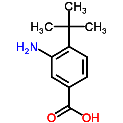 Benzoic acid, 3-amino-4-(1,1-dimethylethyl)- (9CI)结构式