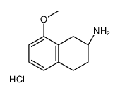 (2S)-8-Methoxy-1,2,3,4-tetrahydro-2-naphthalenamine hydrochloride (1:1) Structure
