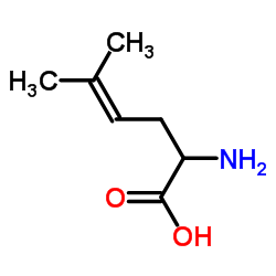 2-Amino-5-methyl-4-hexenoic acid structure