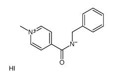 1-Methyl-4-[[(phenylmethyl)amino]carbonyl]pyridinium iodide structure