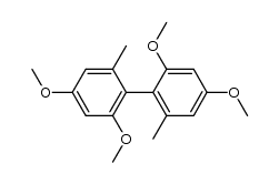 2,2',4,4'-tetramethoxy-6,6'-dimethylbiphenyl结构式