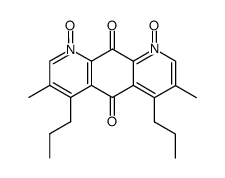 3,7-dimethyl-5,10-dioxo-4,6-dipropyl-5,10-dihydropyrido[3,2-g]quinoline 1,9-dioxide Structure