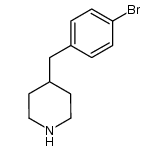 4-(4-bromobenzyl)piperidine结构式