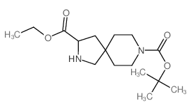 2,8-二氮杂-螺[4.5]癸烷-3,8-二甲酸 8-叔丁基 酯 3-乙酯结构式