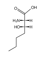 Heptanoic acid, 2-amino-3-hydroxy-, (2S,3S)- (9CI)结构式