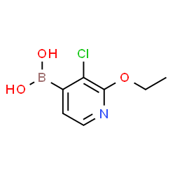 3-Chloro-2-ethoxypyridine-4-boronic acid结构式