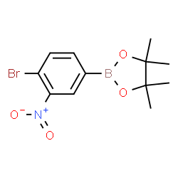 4-Bromo-3-nitrophenylboronic acid, pinacol ester结构式