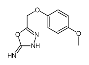 5-[(4-methoxyphenoxy)methyl]-1,3,4-oxadiazol-2-amine结构式