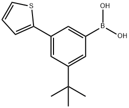 3-(tert-Butyl)-5-(2-thienyl)phenylboronic acid Structure