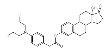 Estra-1,3,5(10)-trien-17-one,3-[[[4-[bis(2-chloroethyl)amino]phenyl]acetyl]oxy]- (9CI) Structure