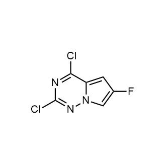 2,4-Dichloro-6-fluoropyrrolo[2,1-f][1,2,4]triazine Structure