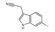 6-氟吲哚-3-乙腈结构式