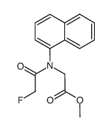 N-(Fluoroacetyl)-N-(1-naphtyl)glycine methyl ester Structure