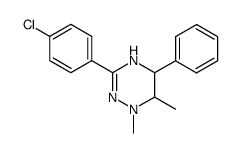 3-(4-chloro-phenyl)-1,6-dimethyl-5-phenyl-1,4,5,6-tetrahydro-[1,2,4]triazine结构式