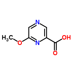 6-甲氧基-2-吡嗪甲酸结构式