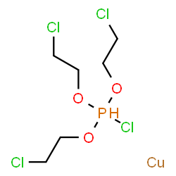 chloro[tris(2-chloroethyl) phosphite-p]-copper structure