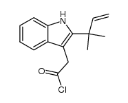 2-(2-(2-methylbut-3-en-2-yl)-1H-indol-3-yl)acetyl chloride结构式