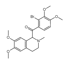 (2-bromo-3,4-dimethoxyphenyl)(6,7-dimethoxy-2-methyl-1,2,3,4-tetrahydroisoquinolin-1-yl)methanone结构式