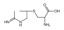 (2R)-2-amino-3-[1-(1-aminoethylideneamino)propan-2-ylsulfanyl]propanoic acid Structure