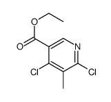 4,6-二氯-5-甲基烟酸乙酯结构式