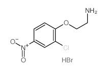 Ethanamine,2-(2-chloro-4-nitrophenoxy)-, hydrobromide (1:1) Structure