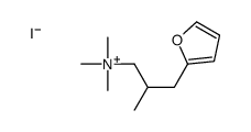 [3-(furan-2-yl)-2-methylpropyl]-trimethylazanium,iodide Structure