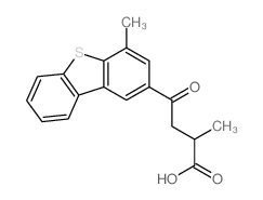 2-Dibenzothiophenebutanoicacid, a,4-dimethyl-g-oxo-结构式
