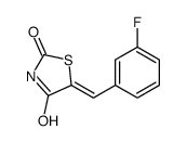 5-[(3-fluorophenyl)methylidene]-1,3-thiazolidine-2,4-dione结构式