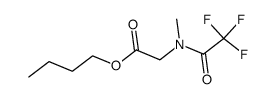 N-Methyl-N-(trifluoroacetyl)glycine butyl ester结构式