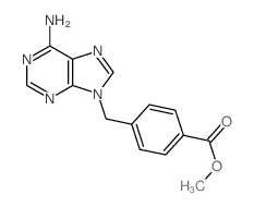 Benzoic acid,4-[(6-amino-9H-purin-9-yl)methyl]-, methyl ester Structure