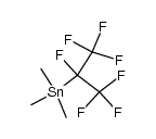 heptafluoro-isopropyl-trimethyl-stannane Structure