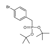 1-[bis[(2-methylpropan-2-yl)oxy]phosphorylmethyl]-4-bromobenzene Structure