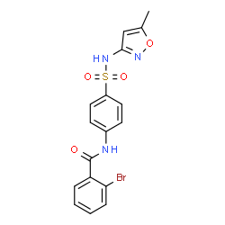 2-bromo-N-(4-{[(5-methyl-3-isoxazolyl)amino]sulfonyl}phenyl)benzamide Structure