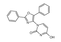 1-(2,5-diphenyl-1,3-oxazol-4-yl)pyrimidine-2,4-dione结构式