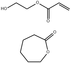 2-Propenoic acid, 2-hydroxyethyl ester, polymer with 2-oxepanone Structure