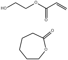 2-Propenoic acid, 2-hydroxyethyl ester, polymer with 2-oxepanone结构式