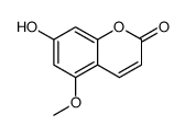 5-Methoxy-7-hydroxycoumarin structure