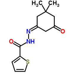 N'-[(1Z)-3,3-Dimethyl-5-oxocyclohexylidene]-2-thiophenecarbohydrazide结构式