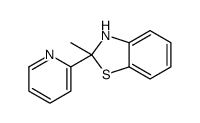 2-methyl-2-pyridin-2-yl-3H-1,3-benzothiazole结构式